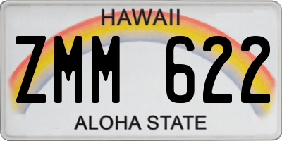 HI license plate ZMM622