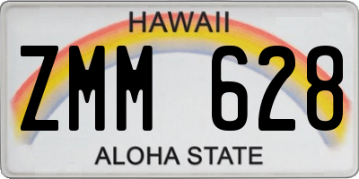 HI license plate ZMM628