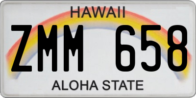 HI license plate ZMM658