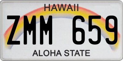 HI license plate ZMM659