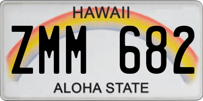 HI license plate ZMM682