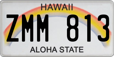 HI license plate ZMM813