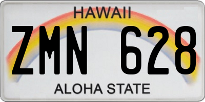 HI license plate ZMN628