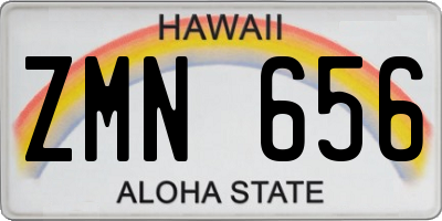 HI license plate ZMN656