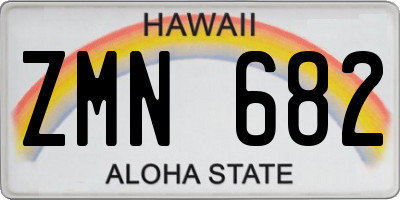 HI license plate ZMN682