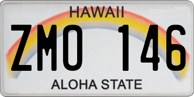 HI license plate ZMO146