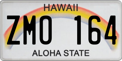 HI license plate ZMO164