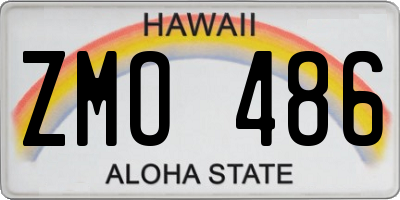 HI license plate ZMO486