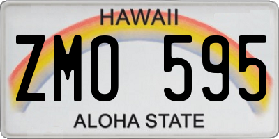 HI license plate ZMO595