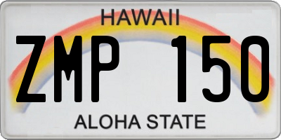HI license plate ZMP150