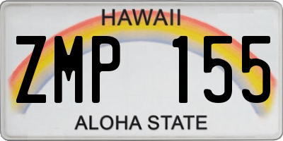 HI license plate ZMP155