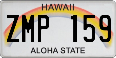 HI license plate ZMP159