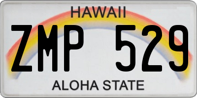 HI license plate ZMP529