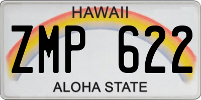 HI license plate ZMP622