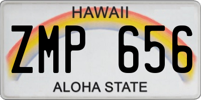 HI license plate ZMP656