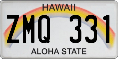 HI license plate ZMQ331