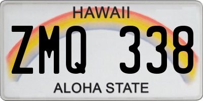 HI license plate ZMQ338
