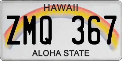 HI license plate ZMQ367