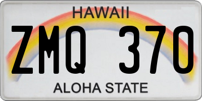 HI license plate ZMQ370