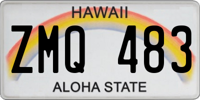 HI license plate ZMQ483