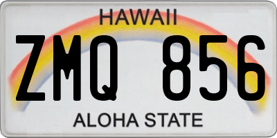 HI license plate ZMQ856