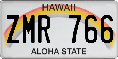 HI license plate ZMR766