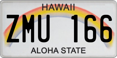 HI license plate ZMU166