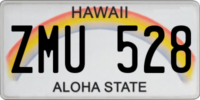 HI license plate ZMU528