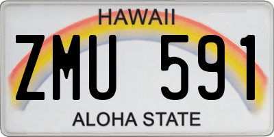 HI license plate ZMU591
