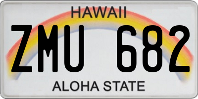 HI license plate ZMU682