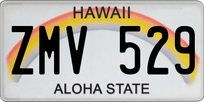 HI license plate ZMV529