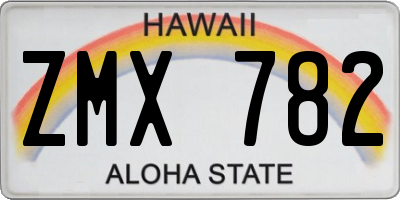 HI license plate ZMX782