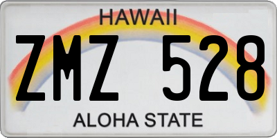 HI license plate ZMZ528