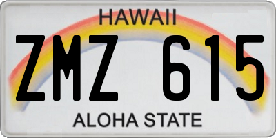 HI license plate ZMZ615