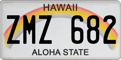 HI license plate ZMZ682
