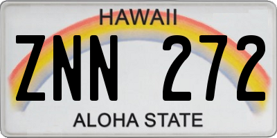 HI license plate ZNN272