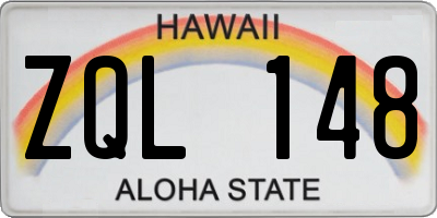 HI license plate ZQL148
