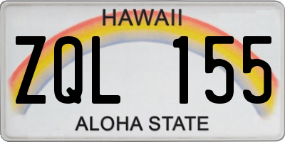 HI license plate ZQL155