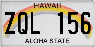 HI license plate ZQL156