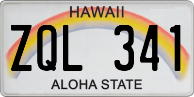 HI license plate ZQL341