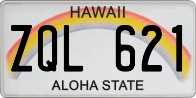 HI license plate ZQL621