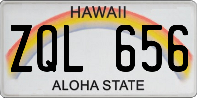 HI license plate ZQL656