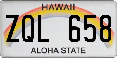 HI license plate ZQL658
