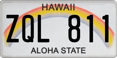 HI license plate ZQL811