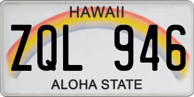 HI license plate ZQL946