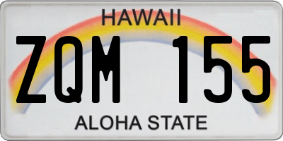 HI license plate ZQM155