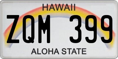 HI license plate ZQM399