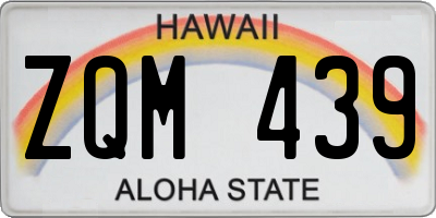 HI license plate ZQM439
