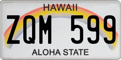 HI license plate ZQM599