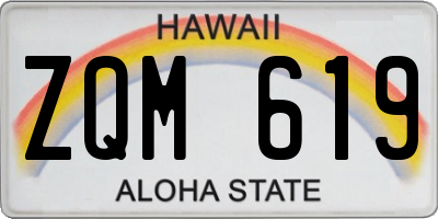 HI license plate ZQM619